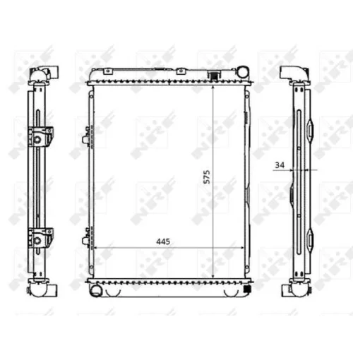 Chladič motora NRF 53865 - obr. 4