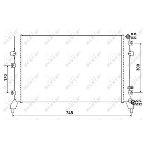 Chladič motora NRF 53884 - obr. 4