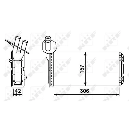 Výmenník tepla vnútorného kúrenia NRF 53889 - obr. 4