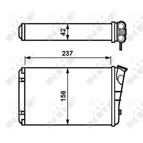 Výmenník tepla vnútorného kúrenia NRF 54238 - obr. 4