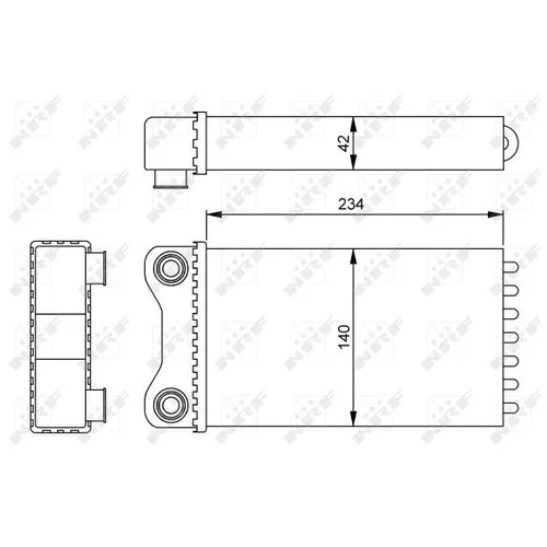 Výmenník tepla vnútorného kúrenia NRF 54252 - obr. 4