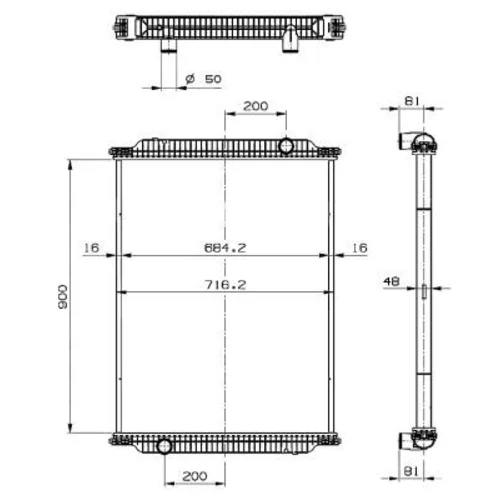 Chladič motora NRF 549700 - obr. 4