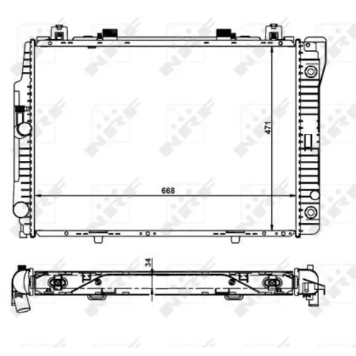 Chladič motora NRF 55315 - obr. 4