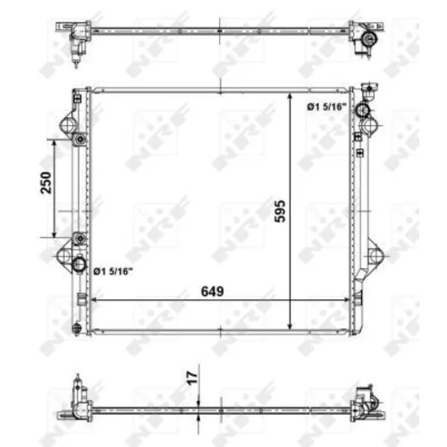 Chladič motora NRF 56104 - obr. 4