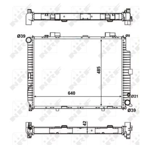 Chladič motora NRF 56140 - obr. 4