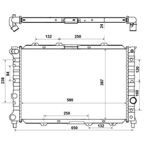 Chladič motora NRF 58202 - obr. 4