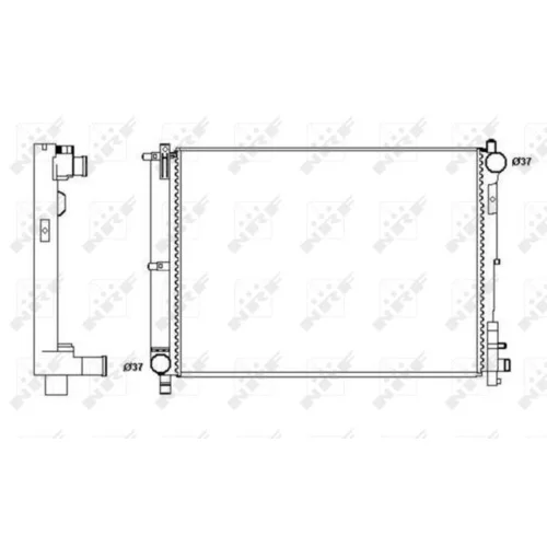 Chladič motora NRF 58263A - obr. 3