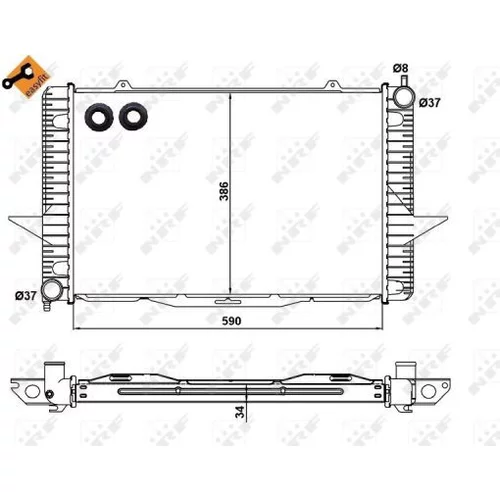 Chladič motora NRF 58342 - obr. 4