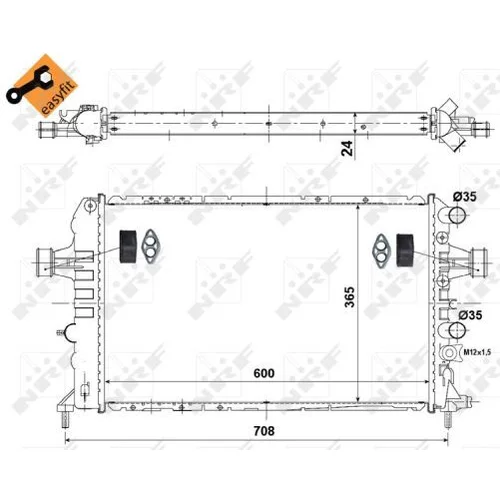 Chladič motora NRF 58355 - obr. 4