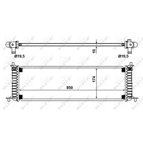 Chladič motora NRF 58790 - obr. 4