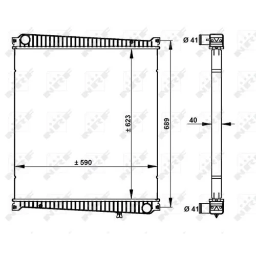 Chladič motora NRF 59212 - obr. 4