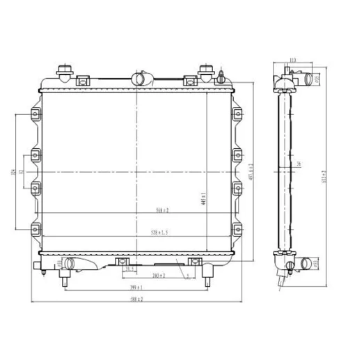 Chladič motora NRF 59259 - obr. 4