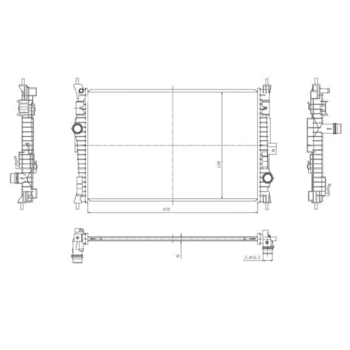 Chladič motora NRF 59302 - obr. 4