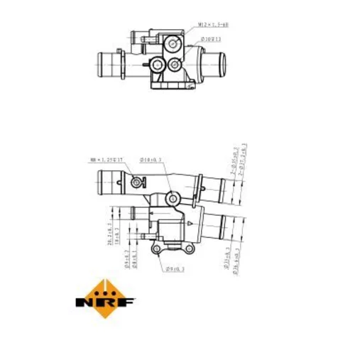 Termostat chladenia NRF 725038 - obr. 4