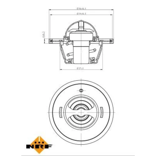 Termostat chladenia NRF 725183 - obr. 4