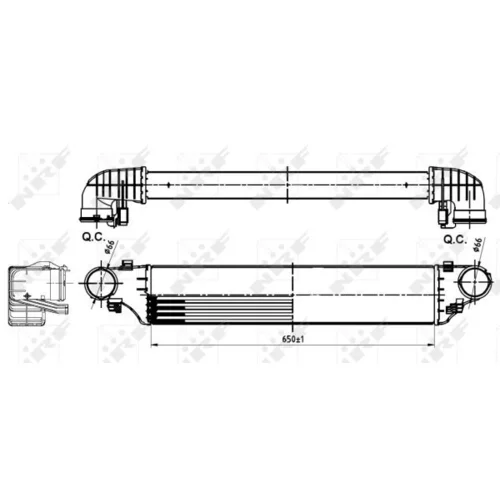 Chladič plniaceho vzduchu NRF 30164A