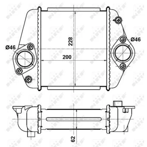 Chladič plniaceho vzduchu NRF 30360 - obr. 2