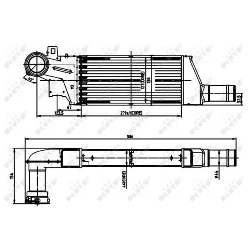 Chladič plniaceho vzduchu NRF 30903 - obr. 4