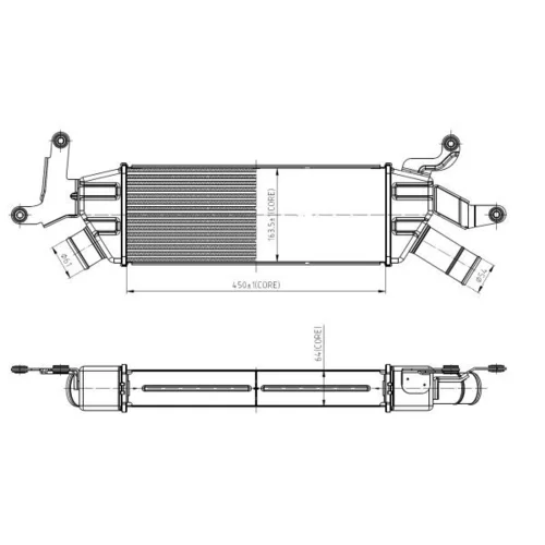 Chladič plniaceho vzduchu NRF 309042 - obr. 4