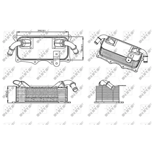 Chladič motorového oleja NRF 31290 - obr. 4