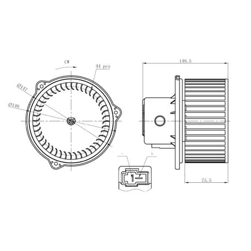 Vnútorný ventilátor NRF 34275 - obr. 4