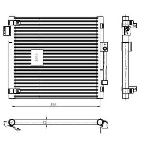 Kondenzátor klimatizácie NRF 350447 - obr. 4