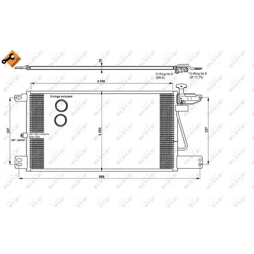 Kondenzátor klimatizácie NRF 35790 - obr. 4