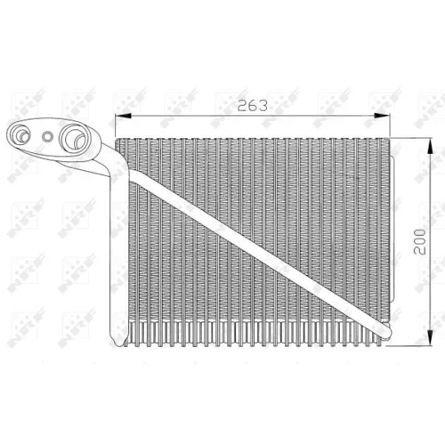 Výparník klimatizácie NRF 36077 - obr. 4