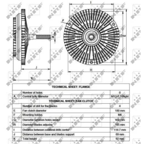 Spojka ventilátora chladenia NRF 49531 - obr. 4