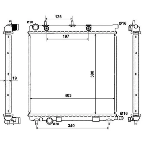 Chladič motora NRF 50430 - obr. 4