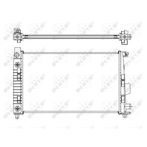 Chladič motora NRF 50446 - obr. 3