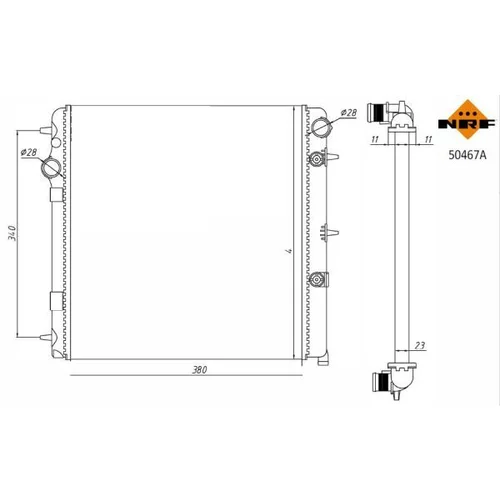 Chladič motora 50467A /NRF/ - obr. 4