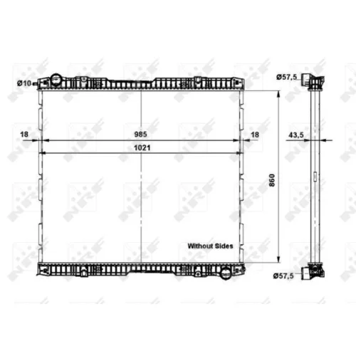 Chladič motora NRF 509739 - obr. 2