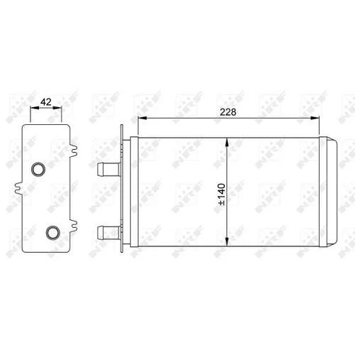 Výmenník tepla vnútorného kúrenia NRF 53214 - obr. 4