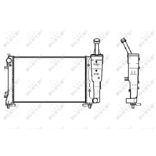 Chladič motora NRF 53247A - obr. 3