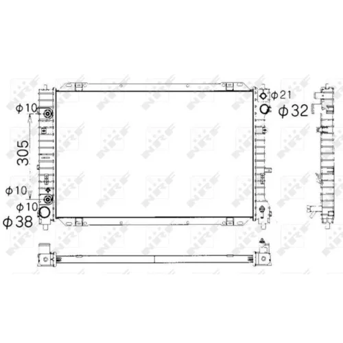 Chladič motora NRF 53377 - obr. 4