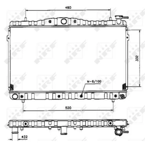 Chladič motora NRF 53504 - obr. 3