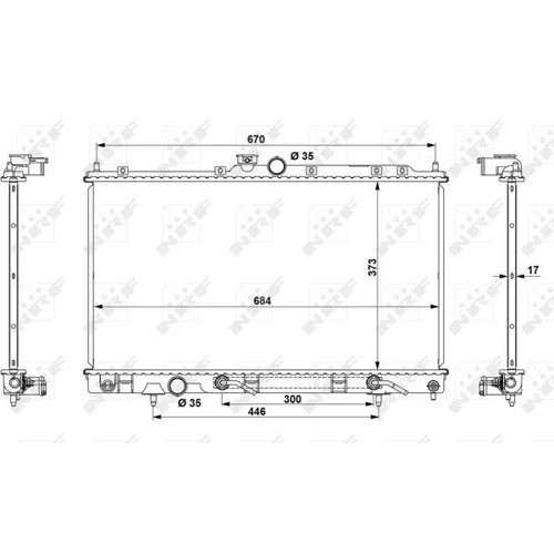 Chladič motora NRF 53778 - obr. 4