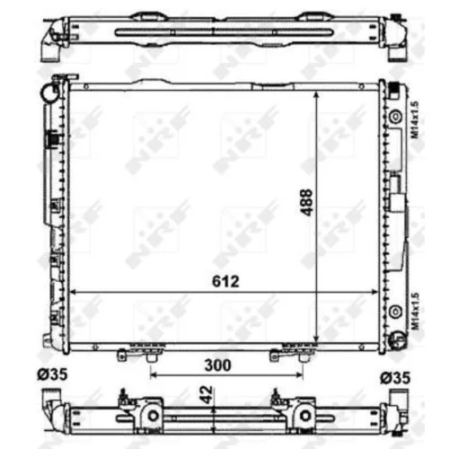 Chladič motora NRF 53786 - obr. 4