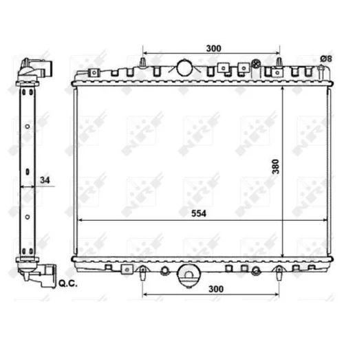 Chladič motora NRF 53787 - obr. 4