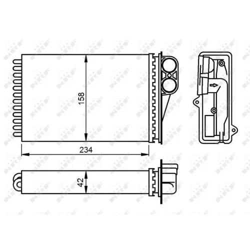 Výmenník tepla vnútorného kúrenia NRF 54304 - obr. 4