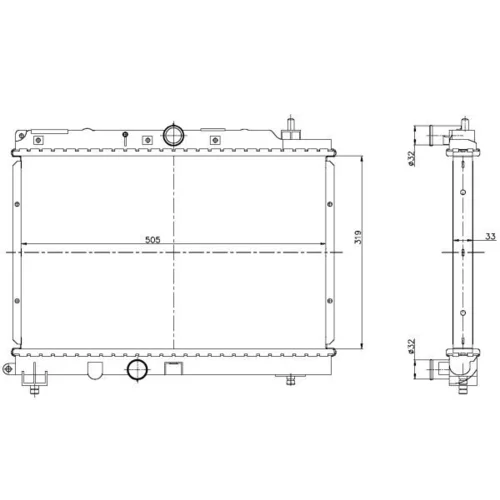 Chladič motora NRF 55306 - obr. 3