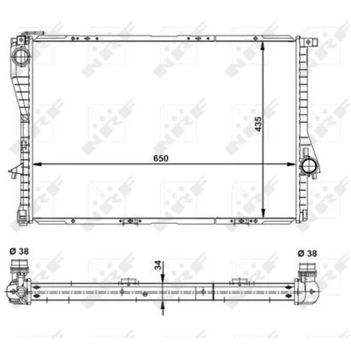 Chladič motora NRF 55321 - obr. 4