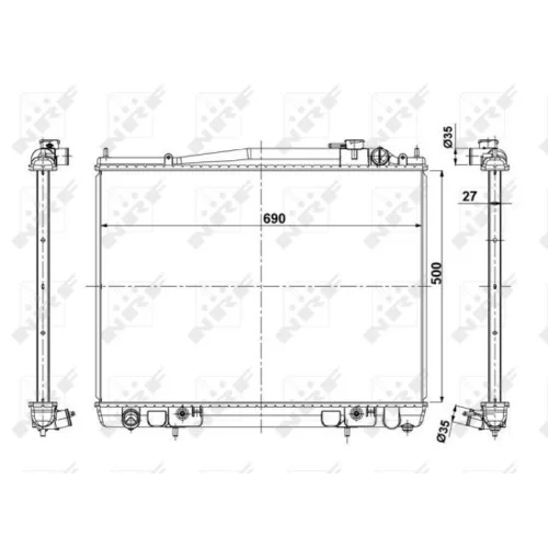 Chladič motora NRF 56088 - obr. 4