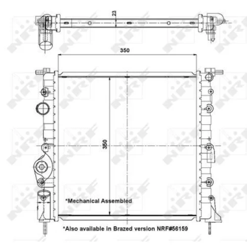 Chladič motora NRF 58196 - obr. 3