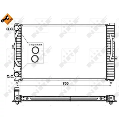 Chladič motora NRF 58259 - obr. 3