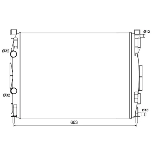 Chladič motora NRF 58327 - obr. 3