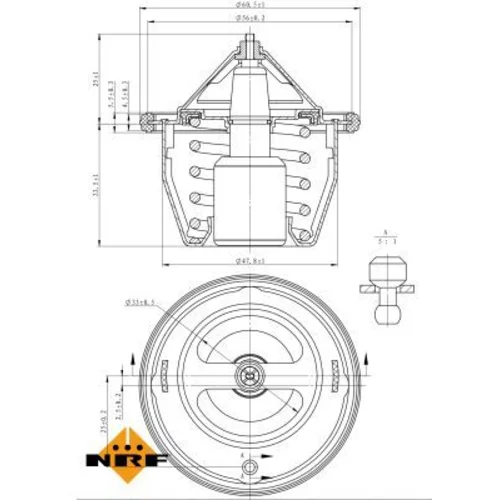 Termostat chladenia 725012 /NRF/ - obr. 4