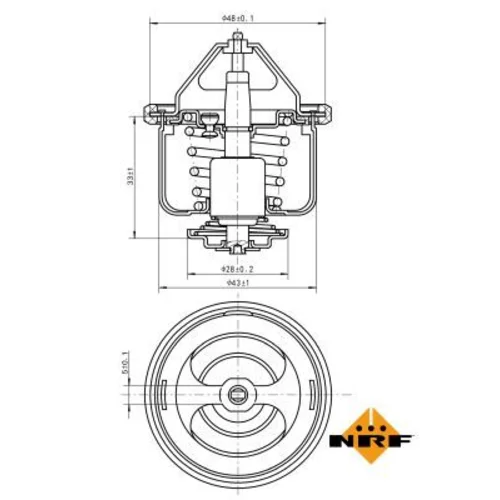 Termostat chladenia NRF 725026 - obr. 4