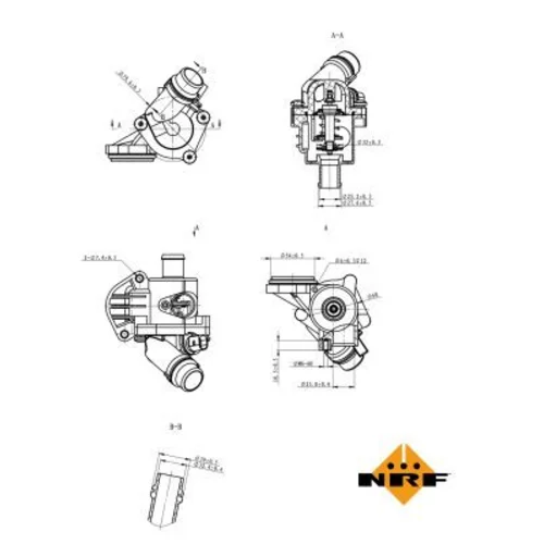 Termostat chladenia NRF 725028 - obr. 4